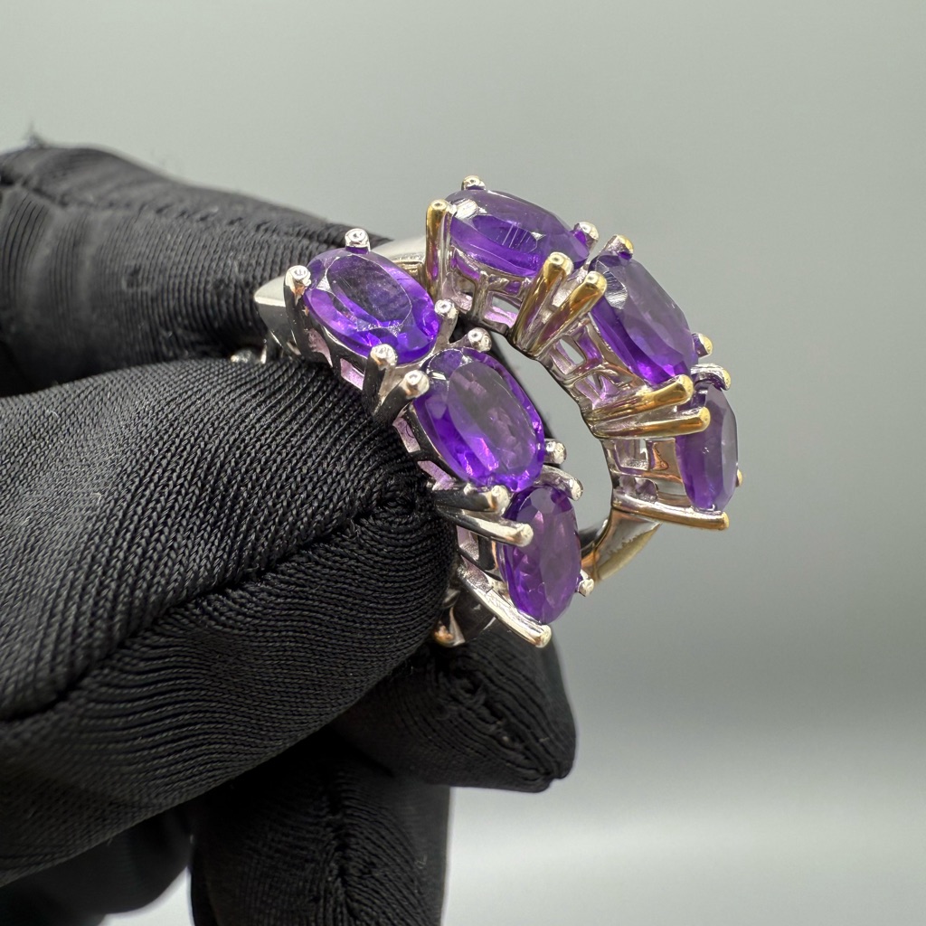 Purple Gemstone Women's Earrings